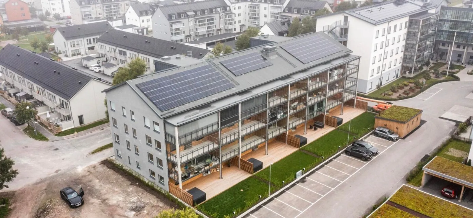 Nybygge med takläggning